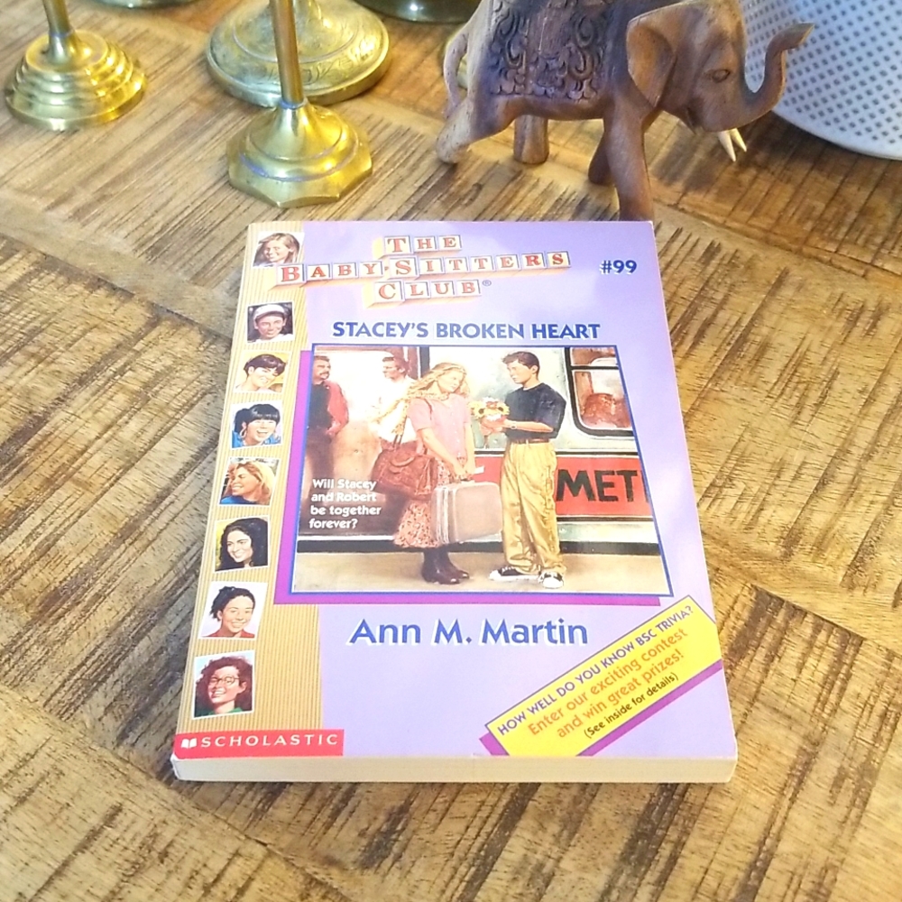 📚 3/$9 📚 Babysitters Club Regular Series #99 Stacey's Broken Heart Book